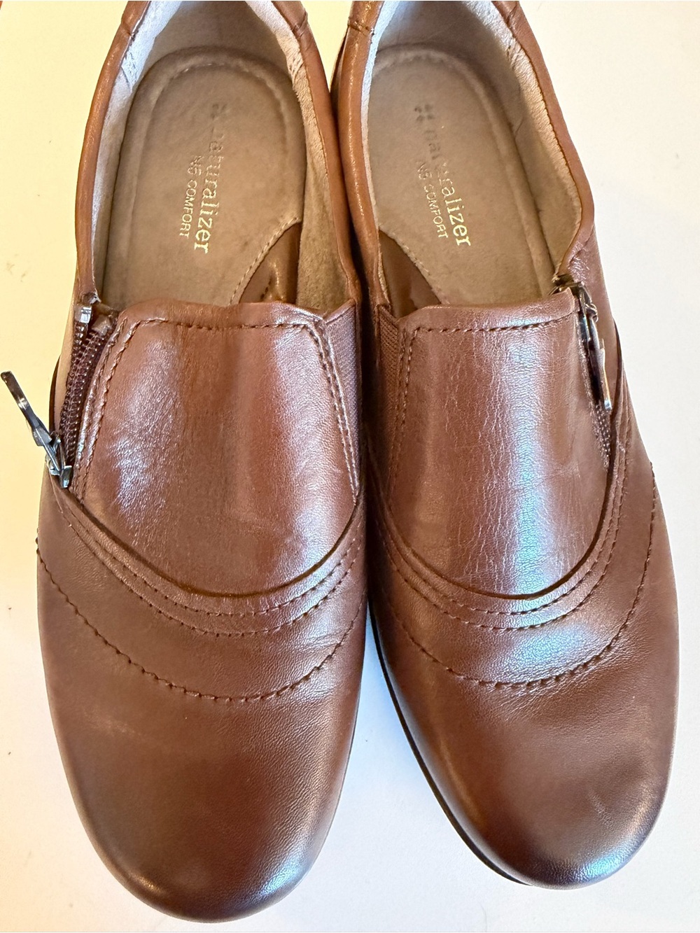 Naturalizer Brown Leather Slip-On Comfort Shoe